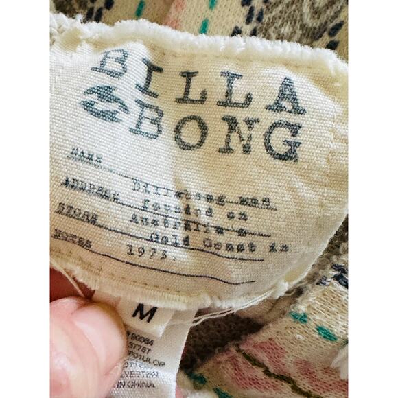 Billabong Beachy Hoodie Pastels Cream Size Medium Surfer Coastal Lace up - Picture 3 of 11